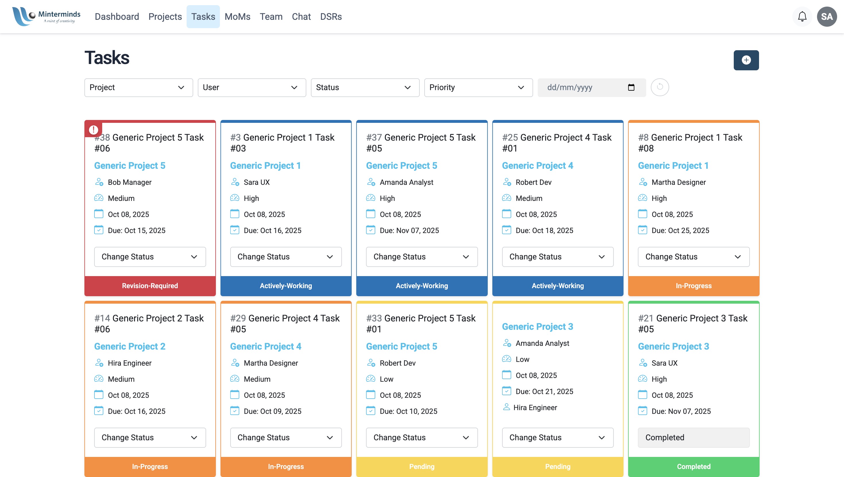 Dashboard Screenshot